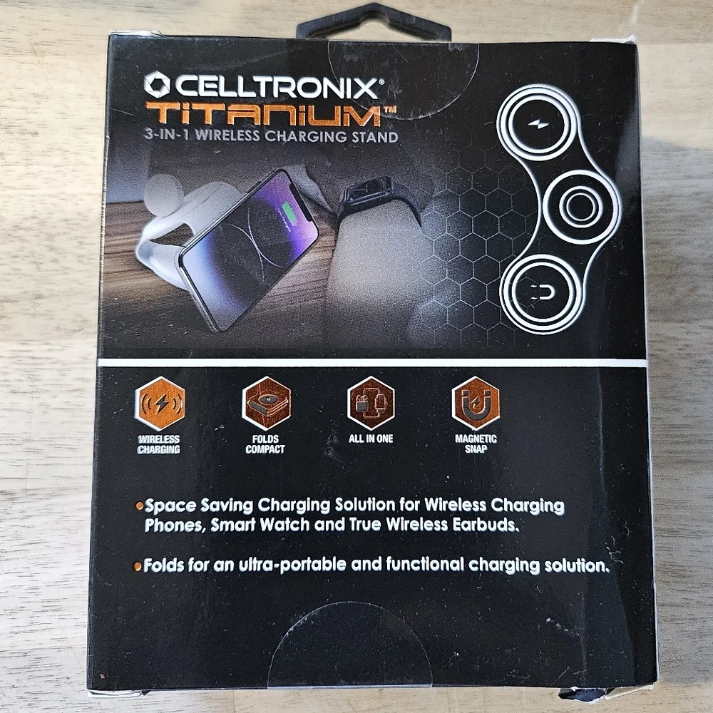 Celltronix Titanium 3-in-1 wireless charging stand